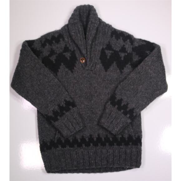 Filson Collectors Handmade Wolf Pass Canadian Artisans Shawl Wool Sweater XS - Picture 1 of 8